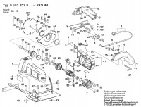 Bosch 0 603 237 903 Pks 40 Circular Hand Saw 220 V / Eu Spare Parts